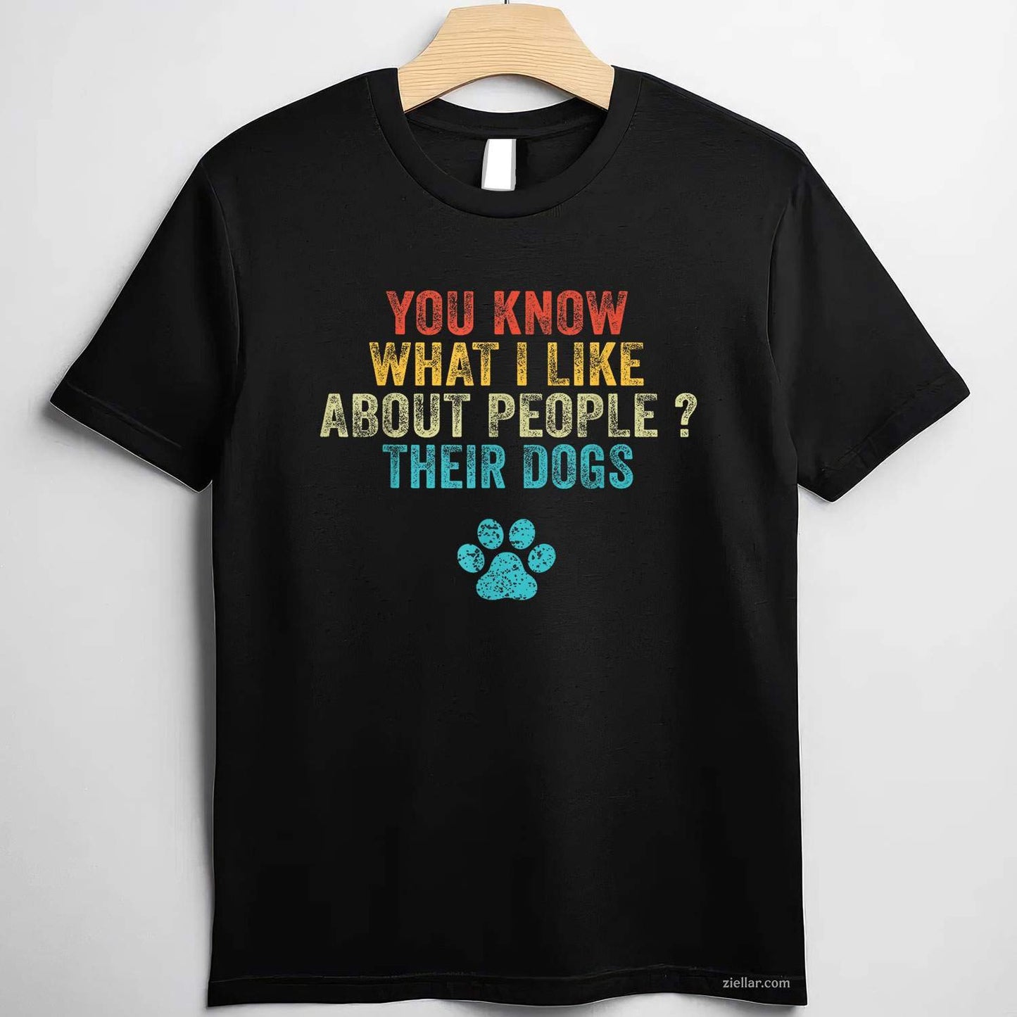 Funny You Know What I Like About People Their Dogs T-Shirt, Vintage Graphic Tee For Dog Lover Adults