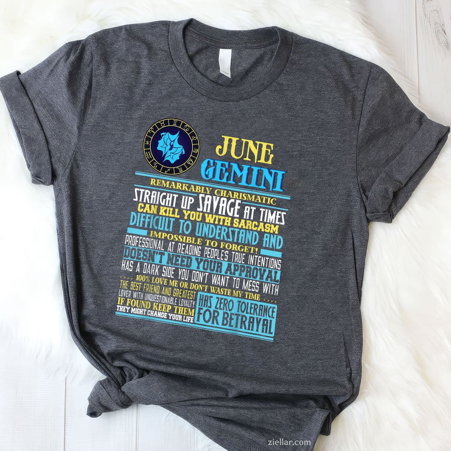 Gemini Facts Shirt Funny June