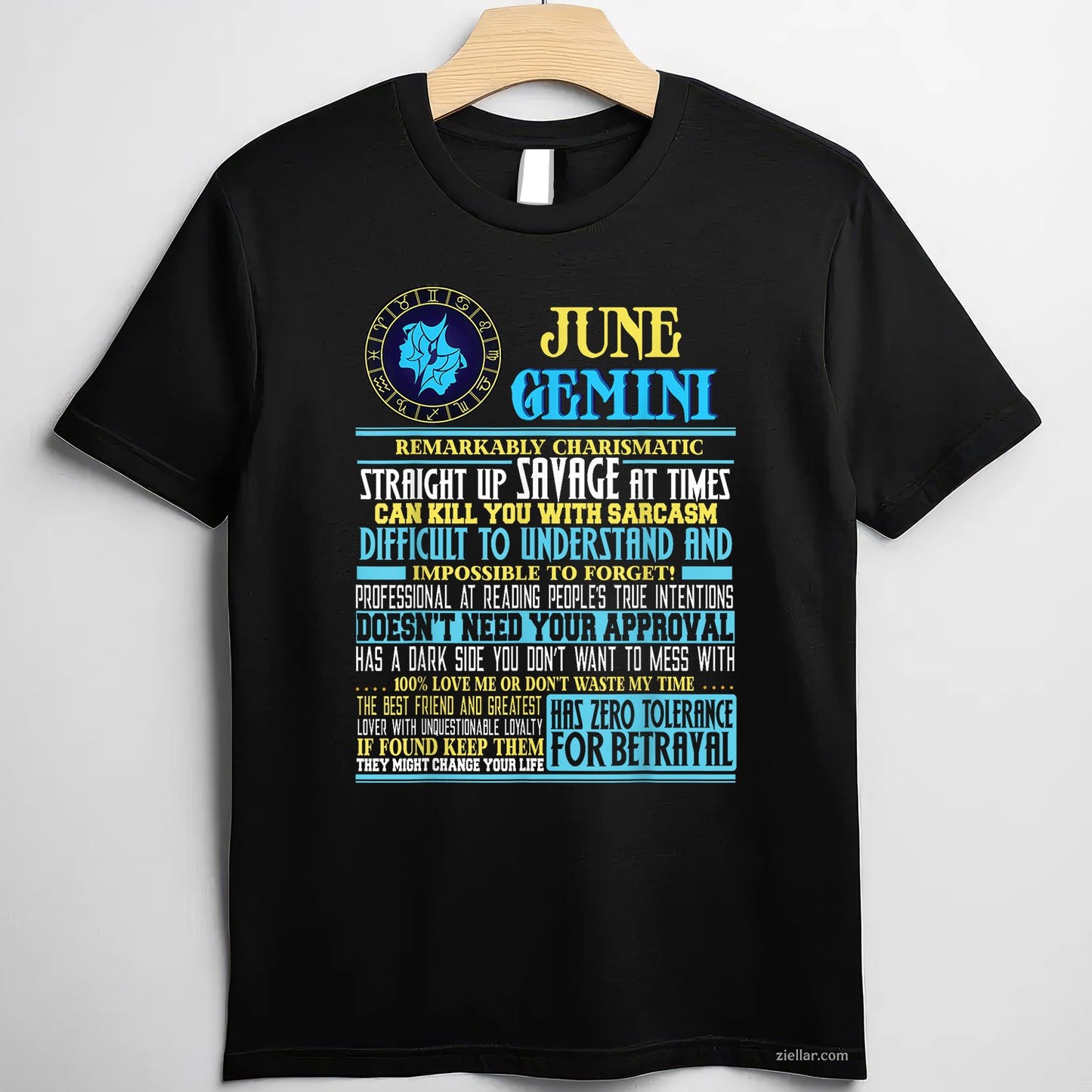 Gemini Facts Shirt Funny June