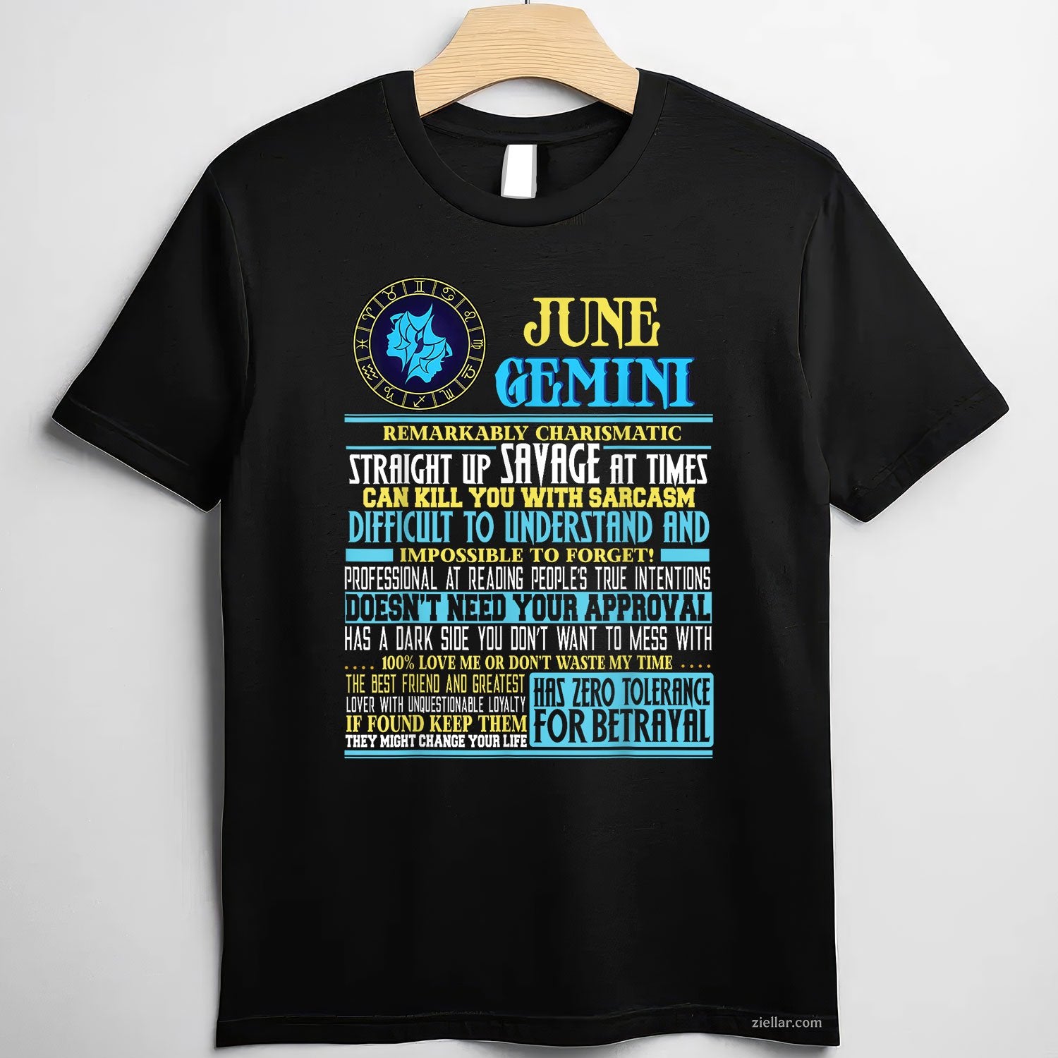 Gemini Facts Shirt Funny June