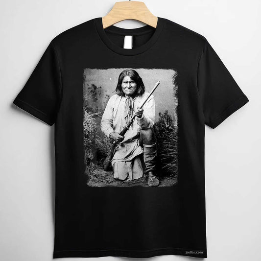 Geronimo_ A Warrior Native American T-Shirt And Tee For Men And Adults
