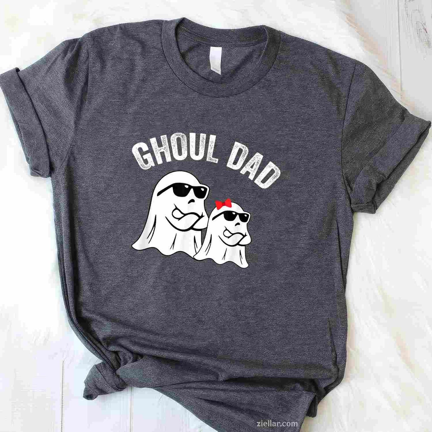 Ghoul Dad Funny Halloween Daddy Ghost Vintage Tee, Halloween T-Shirt for Men Women Adults Unisex, Aesthetic Streetwear Top, Soft Cotton Premium Print