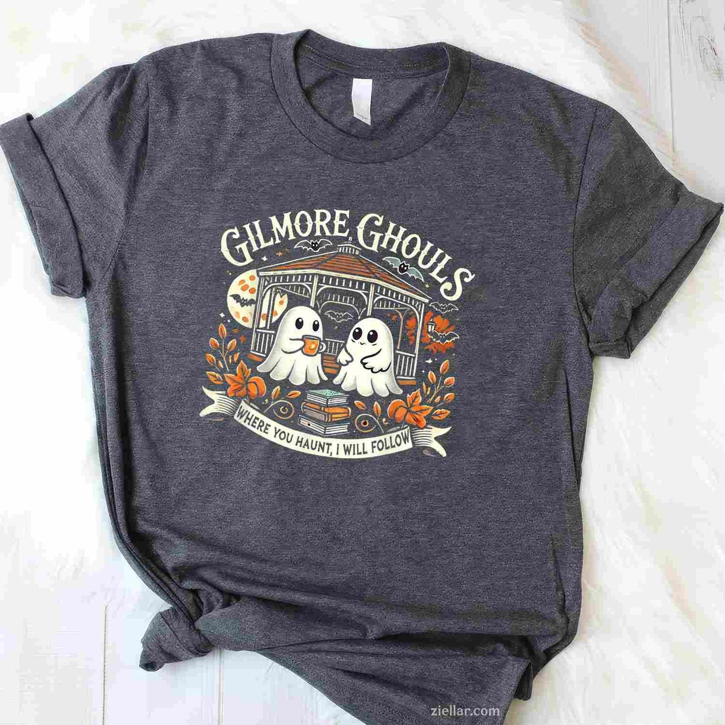 Gilmore Ghouls Where You Haunt, I Will Follow Apparel Tee, Ghost T-Shirt for Men Women Adults Unisex, Aesthetic Streetwear Top, Soft Cotton Premium Print