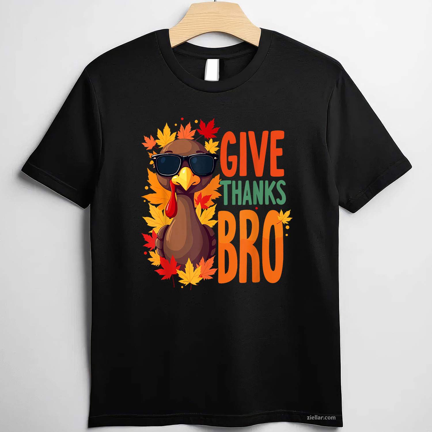 Give Thanks Bro Cute Turkey Thankful Thanksgiving T-Shirt And Tee For Adults