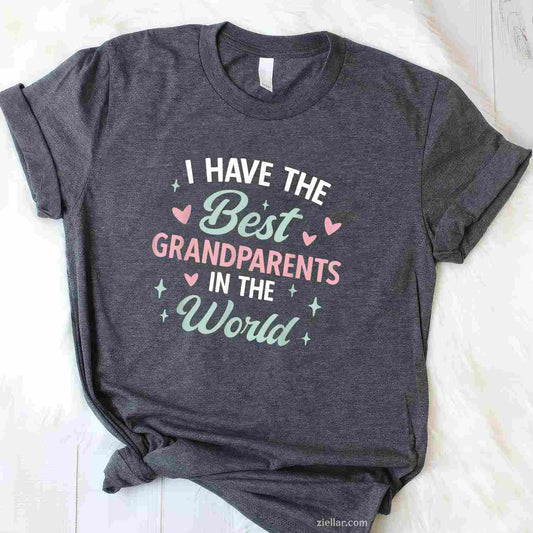 Grandparents Day I Have The Best Grandparents In The World T-Shirt Tee for Men Women Adults Unisex
