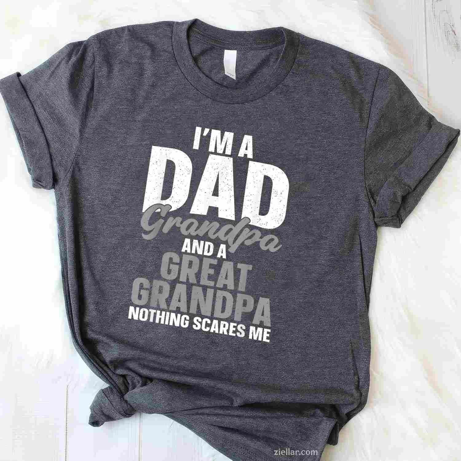 Great Grandpa Art For Great Grandfather Men Grandparents Day T-Shirt Tee