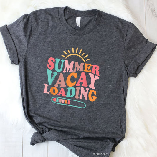 Groovy Summer Vacay Loading Tee and T-Shirt, Week Countdown Last Day of School T-Shirt for Adults