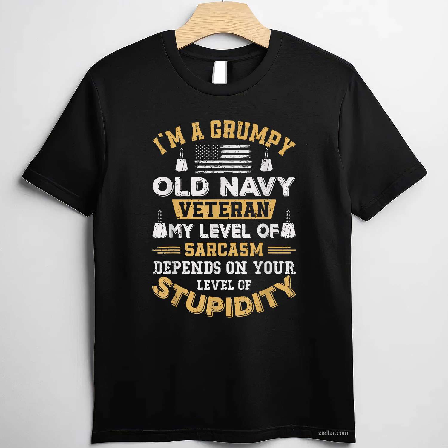 Grumpy Old Veteran Patriotic Funny Military Usa T-Shirt And Tee For Adults