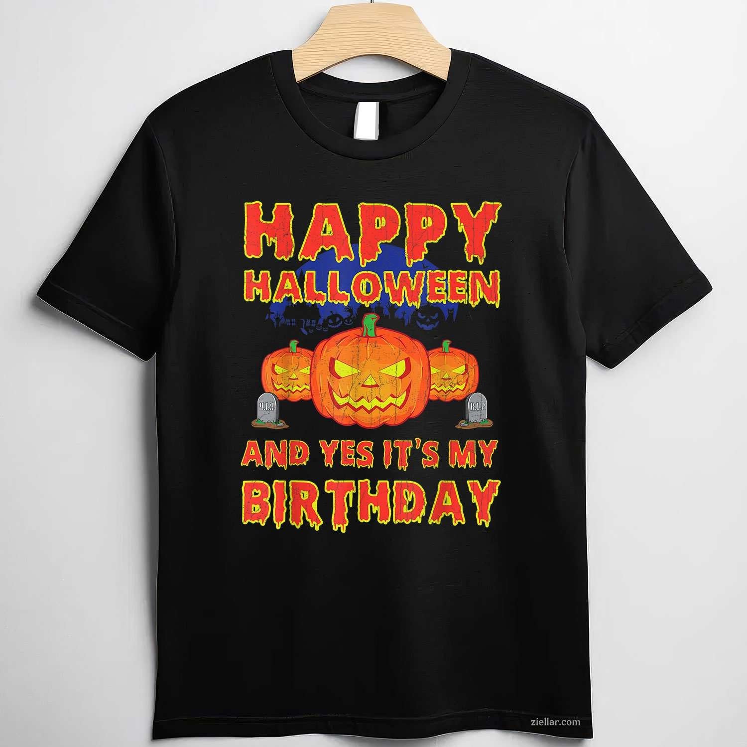 Halloween Birthday _ October 31 Birthday Cool Fall Season T-Shirt and Tee for Adults Men Women Unisex