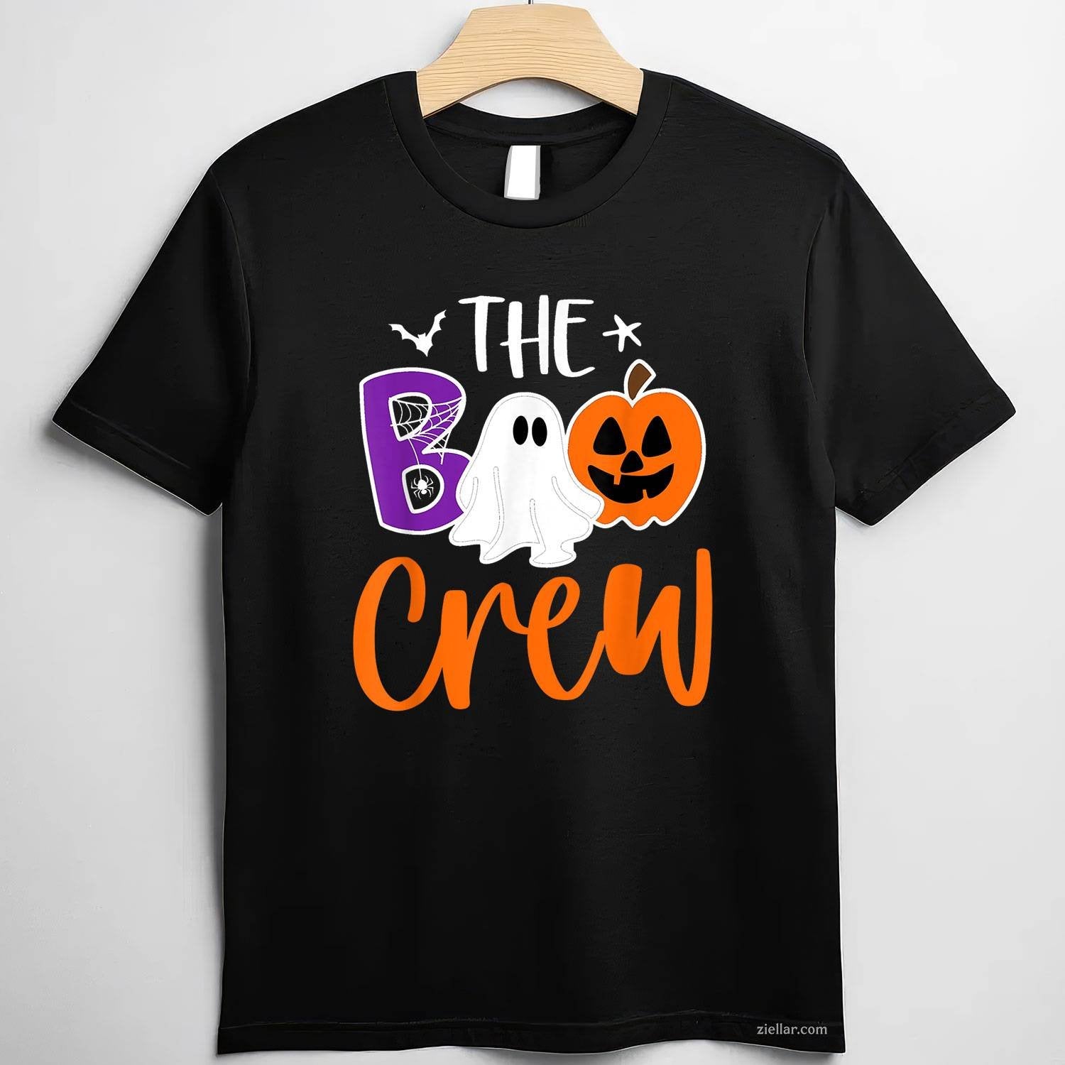 Halloween The Boo Crew Cute Ghost Spooky Family Matching Tee, Halloween T-Shirt for Men Women Adults Unisex, Bold Statement Graphic, Party Outfit Favorite