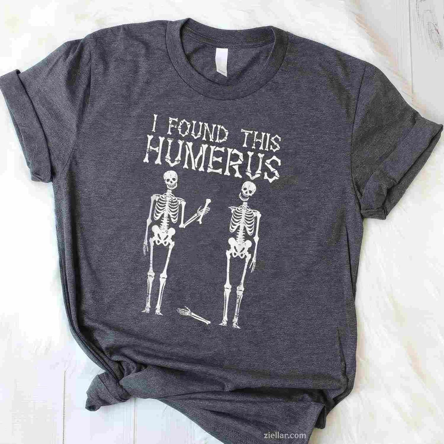 Halloween Skeleton I Found Humerus Funny Costume Men Women Tee, Halloween T-Shirt for Men Women Adults Unisex, Bold Statement Graphic, Party Outfit Favorite