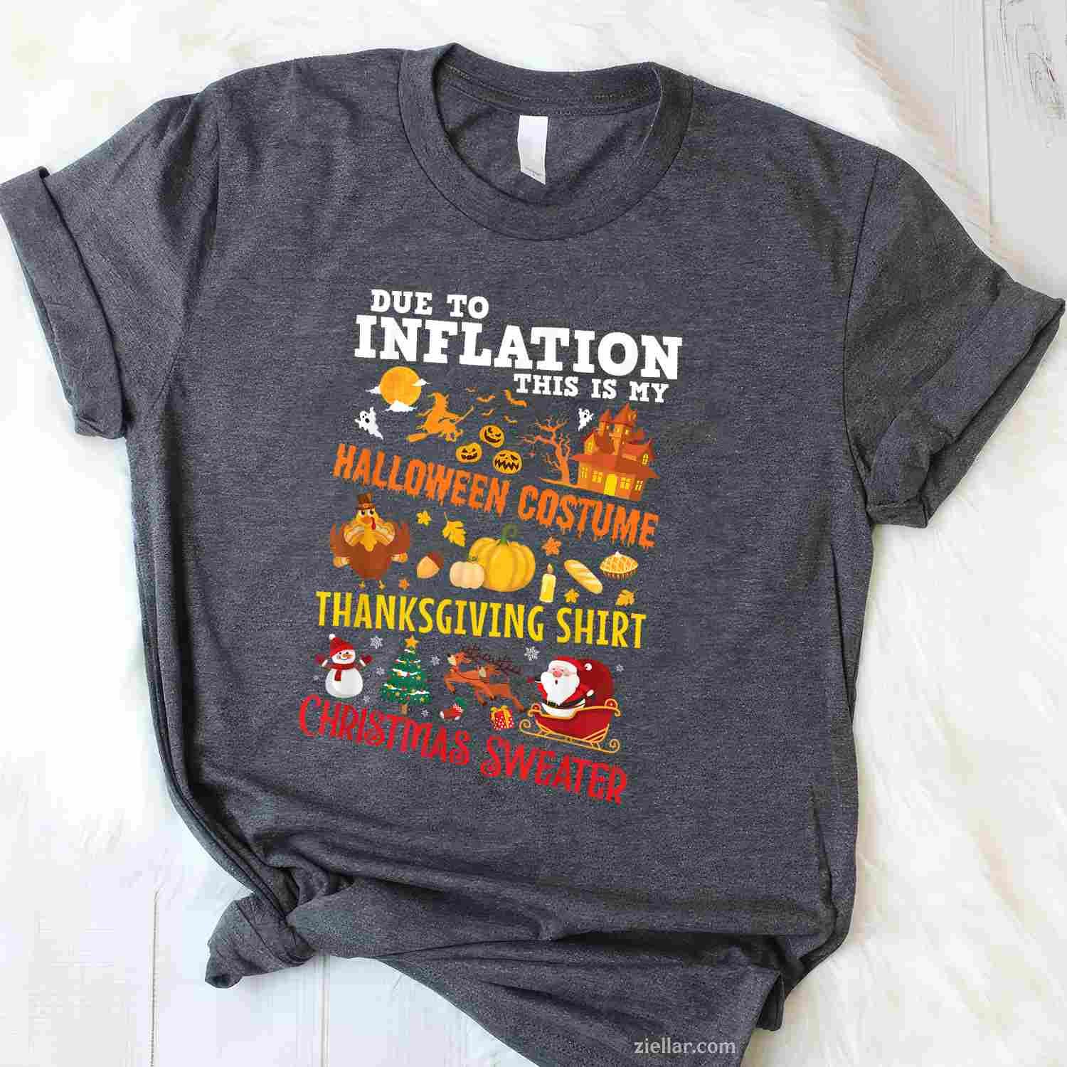 Halloween Costume, Thanksgiving, Ugly Christmas Sweater Funny Graphic Tee and T-Shirt Gift for Adults Men Women Unisex