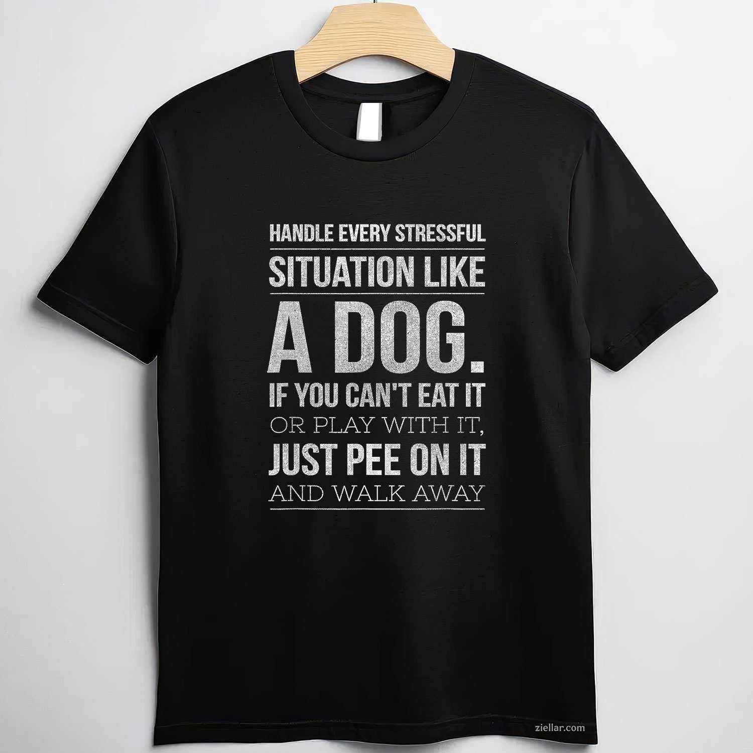 Handle Stress Like A Dog - Dog Lover T-Shirt, Vintage Graphic Tee For Men & Women Adults