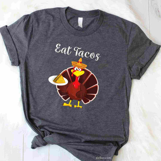 Happy Hallothanksmas Halloween Thanksgiving Christmas T-Shirt And Tee For All