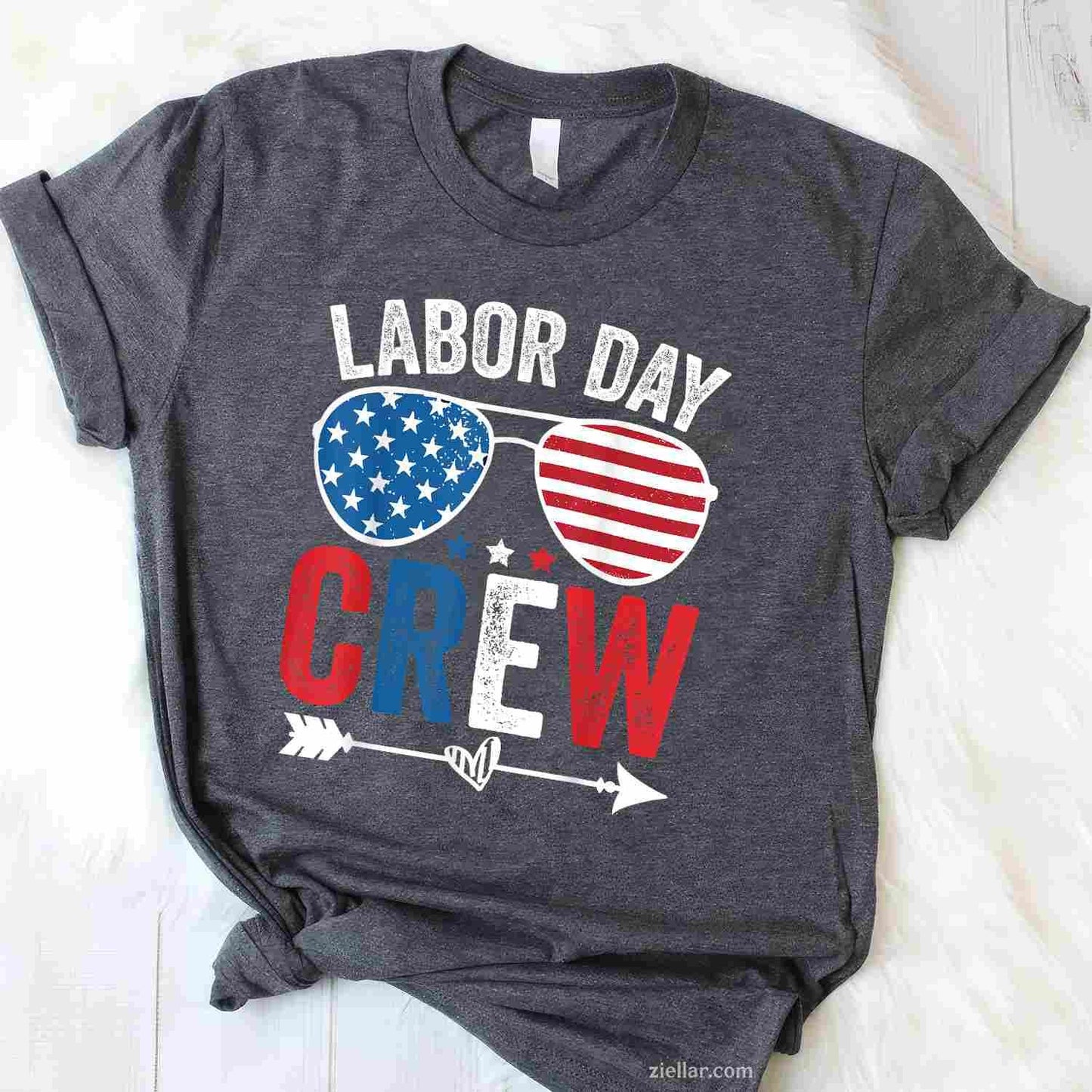 Happy Labor Day Crew Patriot Happy Labor Day T-Shirt Tee for Men Women Adults Unisex Tee Gift