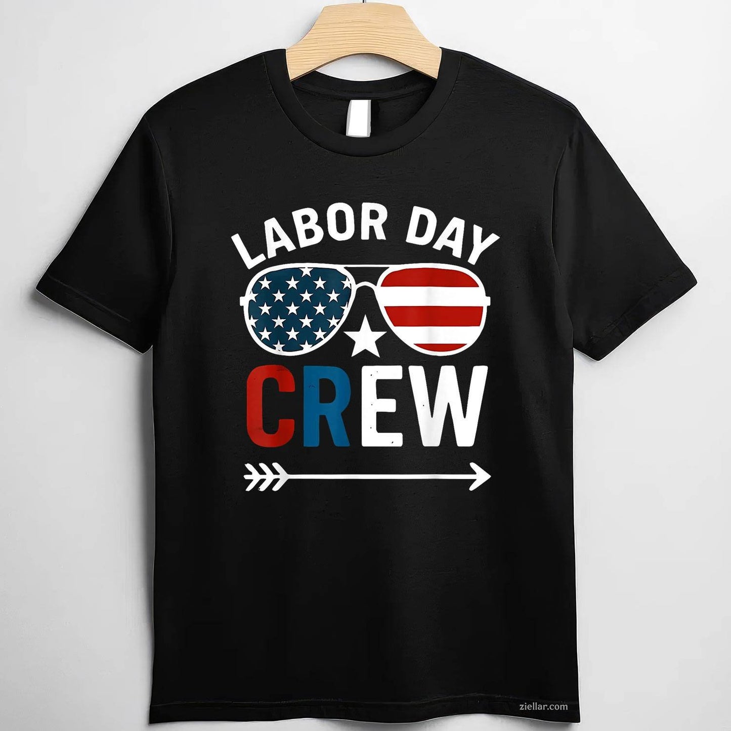 Happy Labor Day Crew Patriot Happy Labor Day T-Shirt Tee for Men Women Adults Unisex Perfect Gift