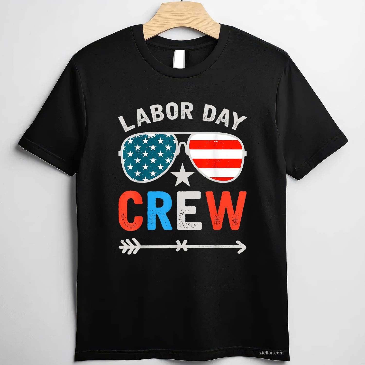 Happy Labor Day Crew Patriot Happy Labor Day T-Shirt Tee for Men Women Adults Unisex