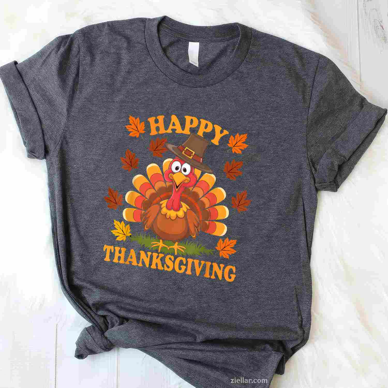 Happy Thanksgiving Funny Turkey Family Dinner Thanksgiving T-Shirt and Tee for Adults Men Women Unisex