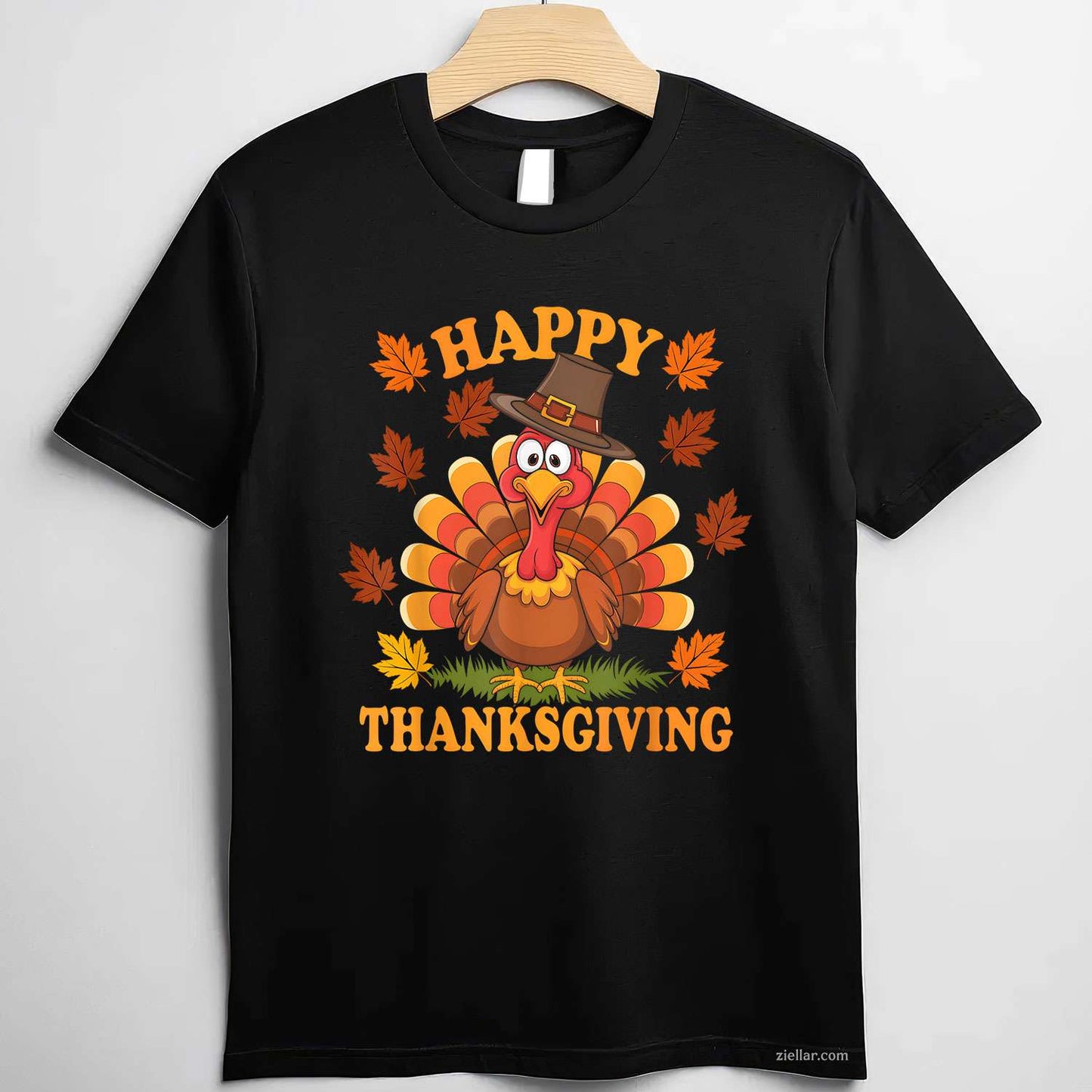 Happy Thanksgiving Funny Turkey Family Dinner Thanksgiving T-Shirt and Tee for Adults Men Women Unisex