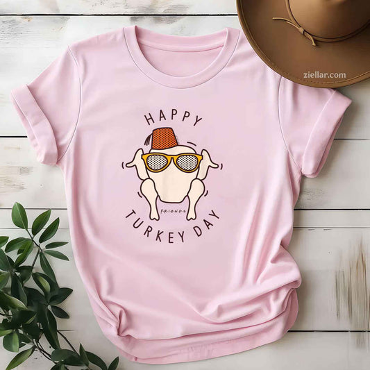 Happy Thanksgiving Day Turkey Thankful Men Women Unisex T-Shirt And Tee