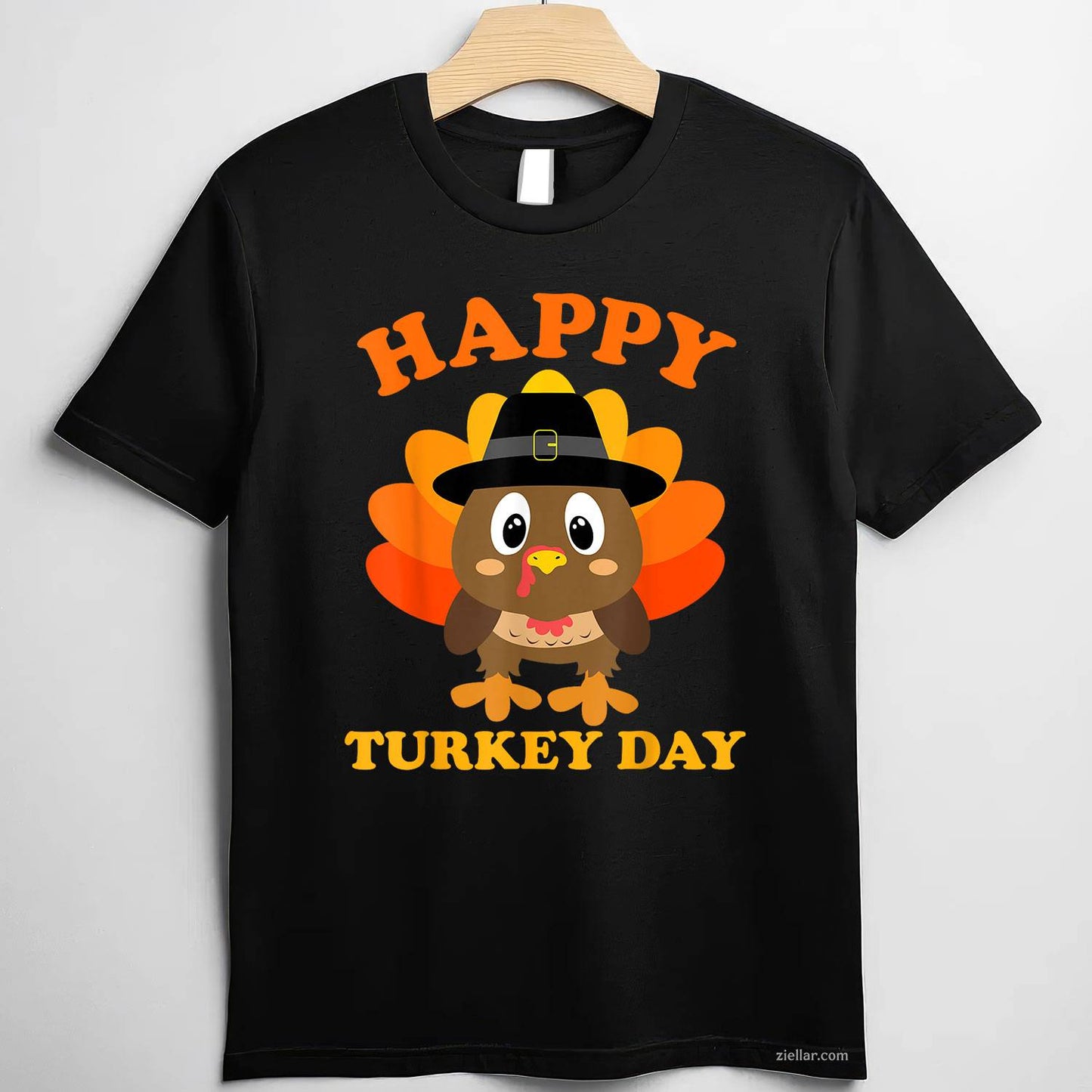 Happy Turkey Day Gifts Cute Thanksgiving Shirts Women Men T-Shirt and Tee for Adults Men Women Unisex