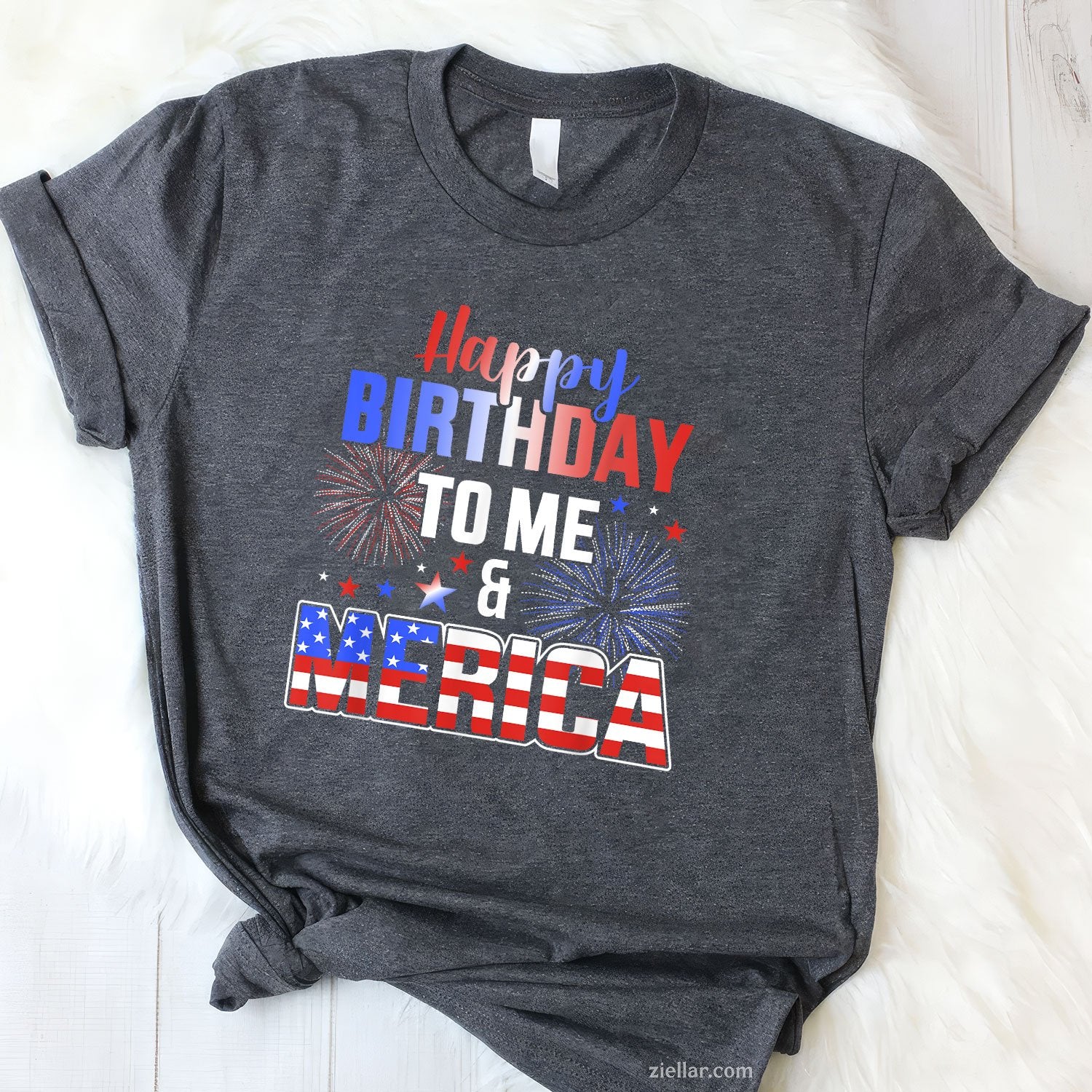 Happy birthday to me and merica with