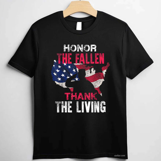 Honor The Fallen Veteran Themed Military Support T-Shirt And Tee For All Adults