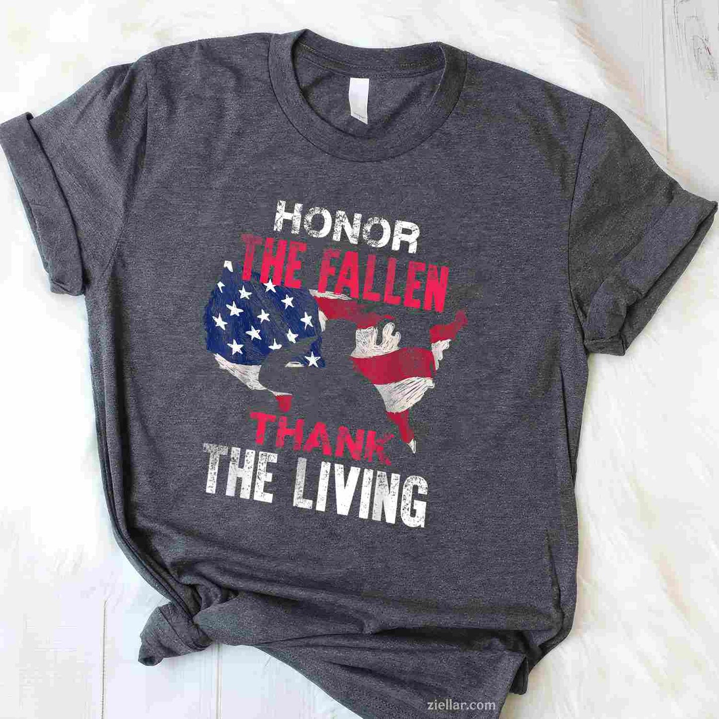 Honor The Fallen Veteran Themed Military Support T-Shirt And Tee For All Adults