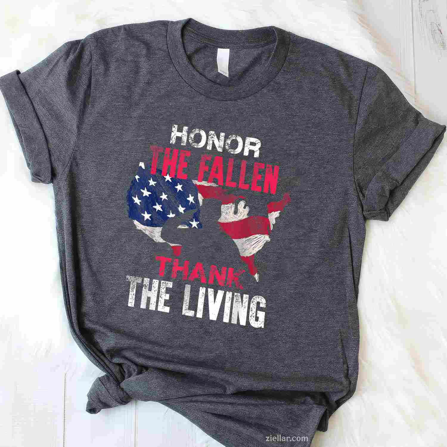 Honor The Fallen Veteran Themed Military Support T-Shirt And Tee For All Adults