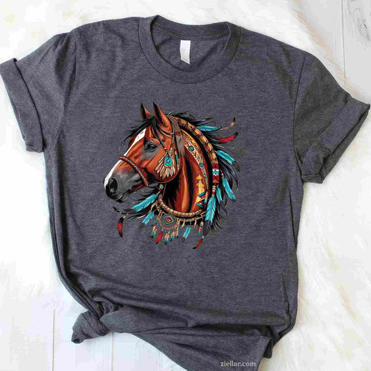Horse Native American_ Indigenous Heritage Indian Pride T-Shirt And Tee For Adults