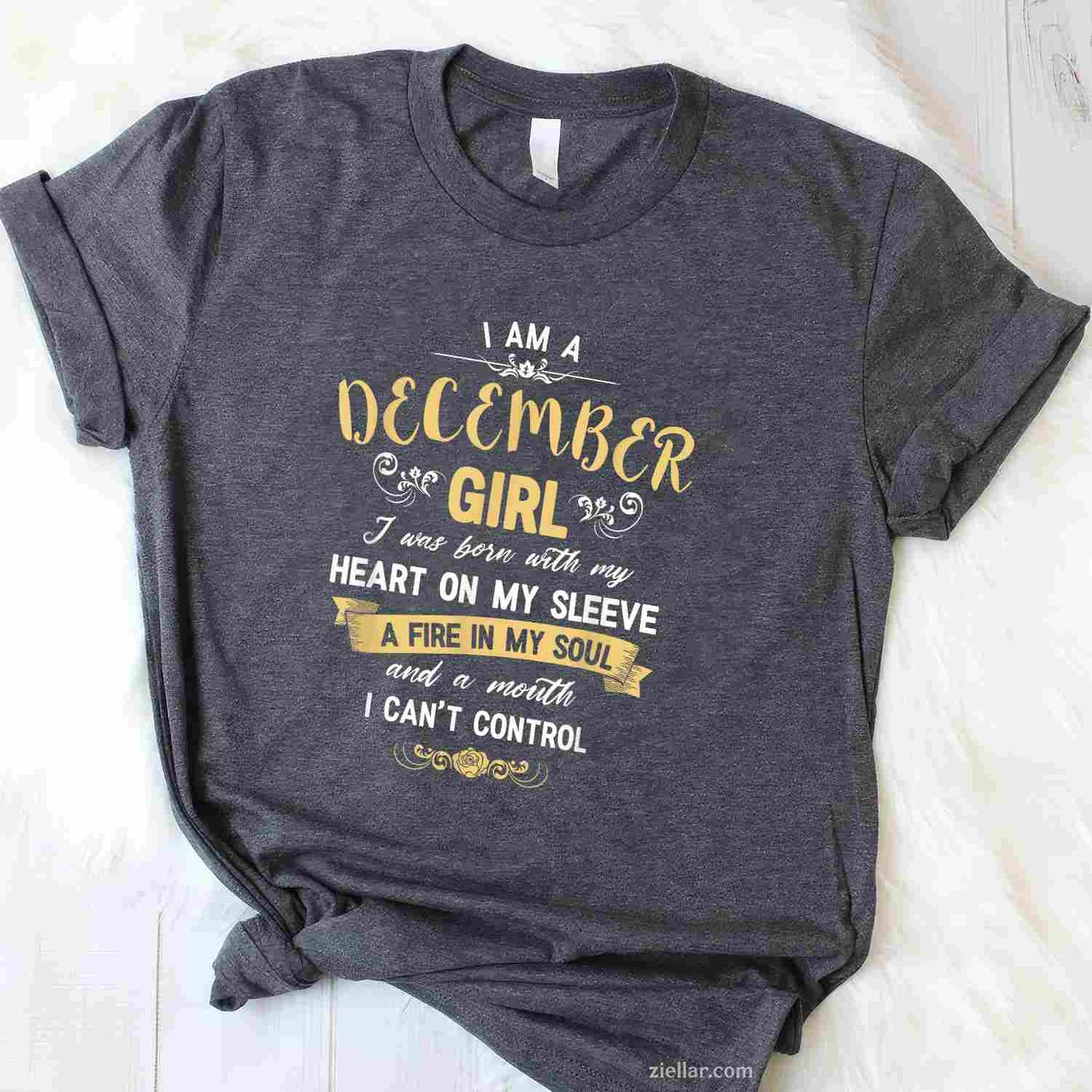 I Am A December Girl T-Shirt_ Women'S Birthday Gifts Shirt Tee, Perfect For A Winter Celebration
