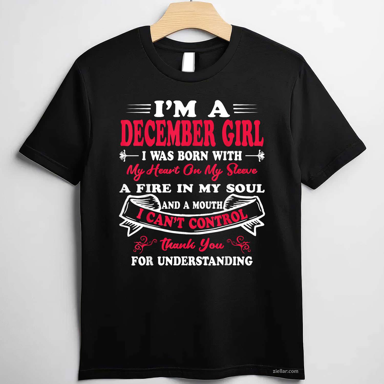 I Am A December Girl Womens Birthday Gifts T-Shirt_ A Sassy Queen Birthday Party Tee For Adult Women