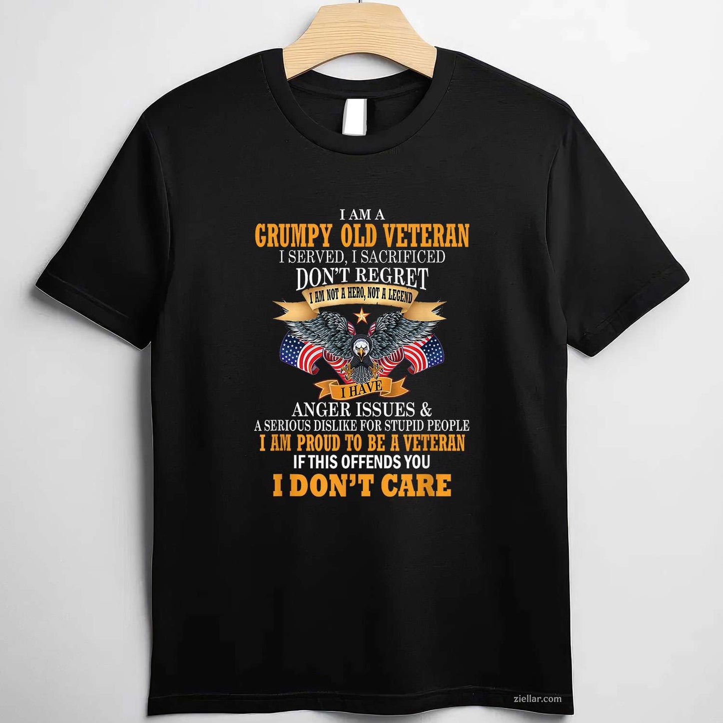 I Am A Grumpy Old Veteran I Served I Sacrificed T-Shirt And Tee For Men