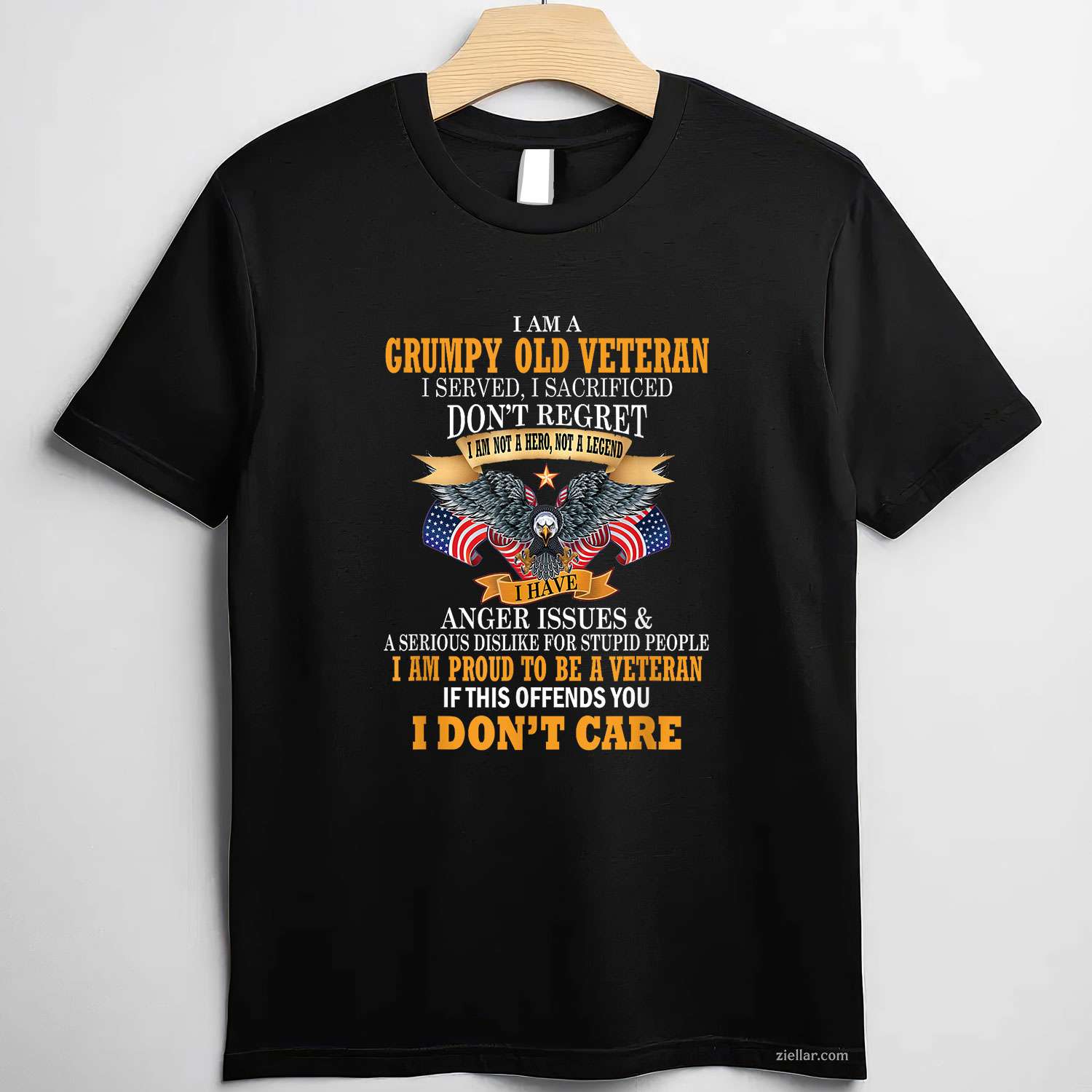 I Am A Grumpy Old Veteran I Served I Sacrificed T-Shirt And Tee For Men