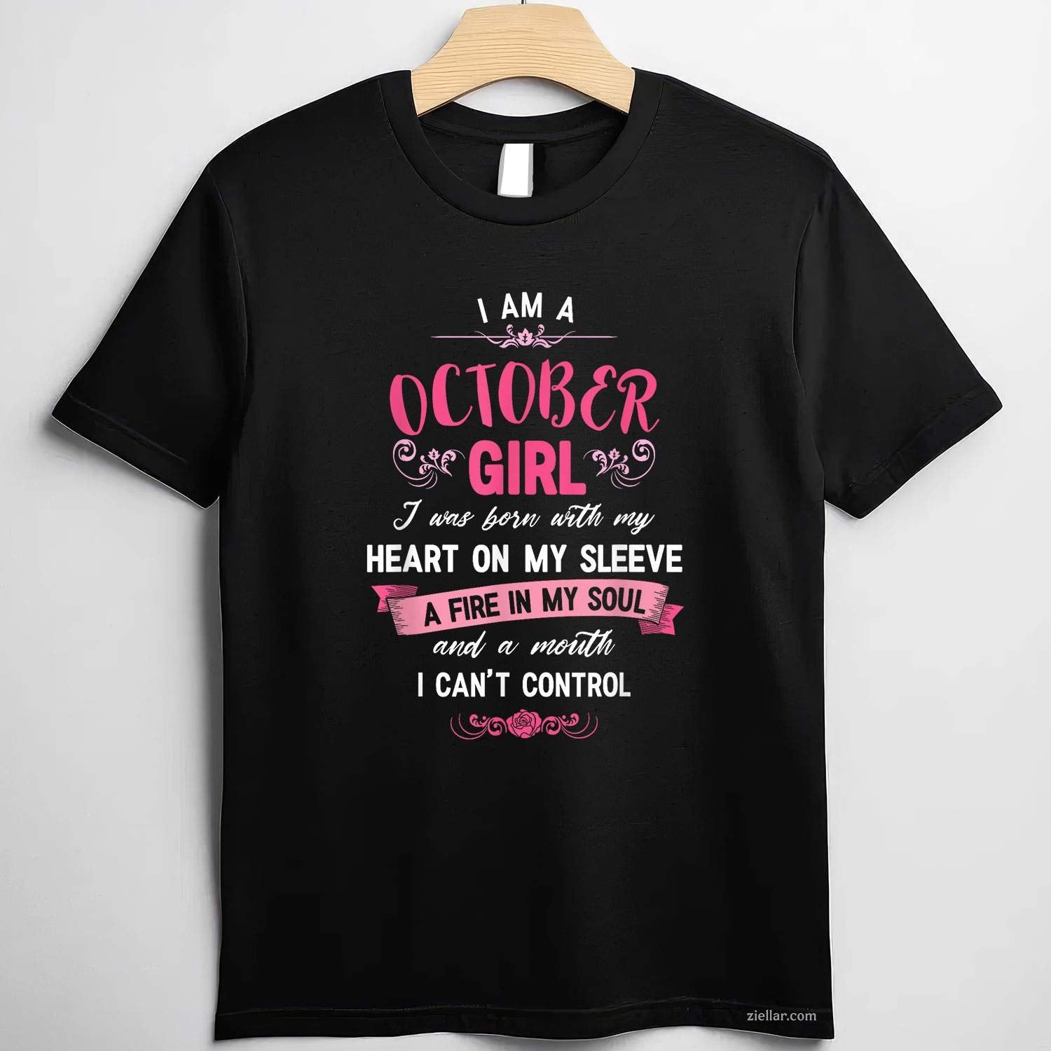 I Am A October Women Birthday Gifts Shirt Tee, Birthday T-Shirt for Men Women Adults Unisex, Trendy Graphic Apparel, Unique Gift Idea