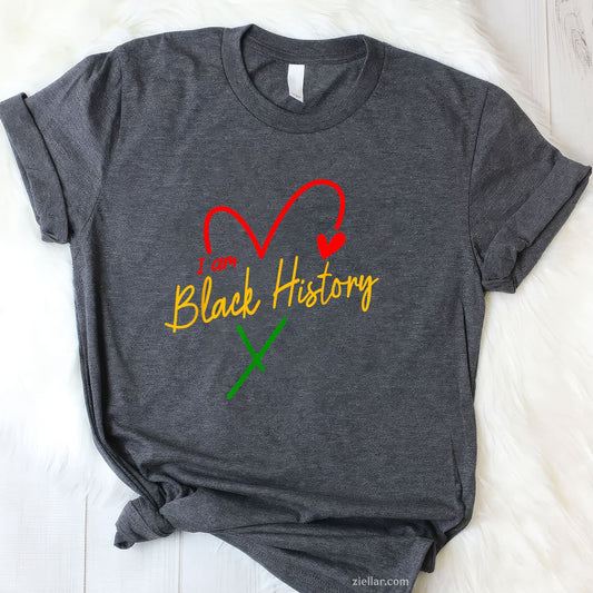 I Am Black History African American Rbg Colors Juneteenth Tee
