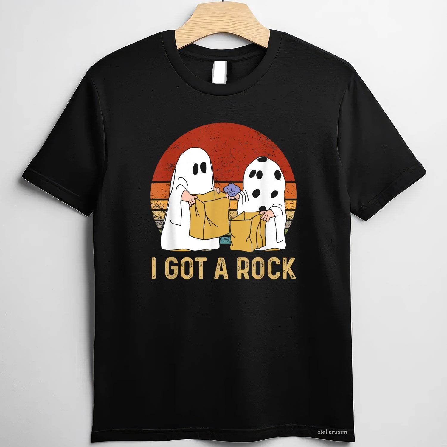 I Got A Rock Shirt Halloween Trick Or Treat Ghost Tee, Halloween T-Shirt for Men Women Adults Unisex, Bold Statement Graphic, Party Outfit Favorite