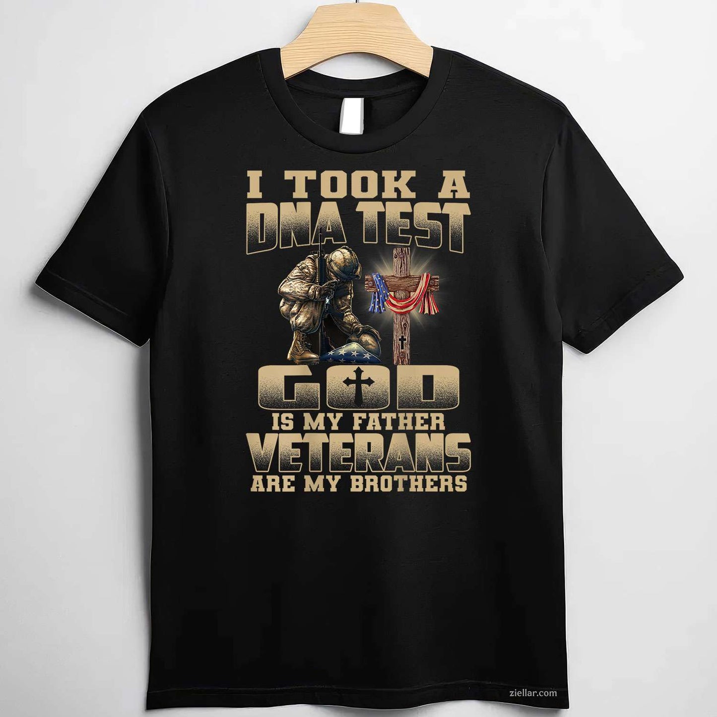 I Took A Dna Test, God Is My Father, Veterans Are My Brothers T-Shirt And Tee For Adults