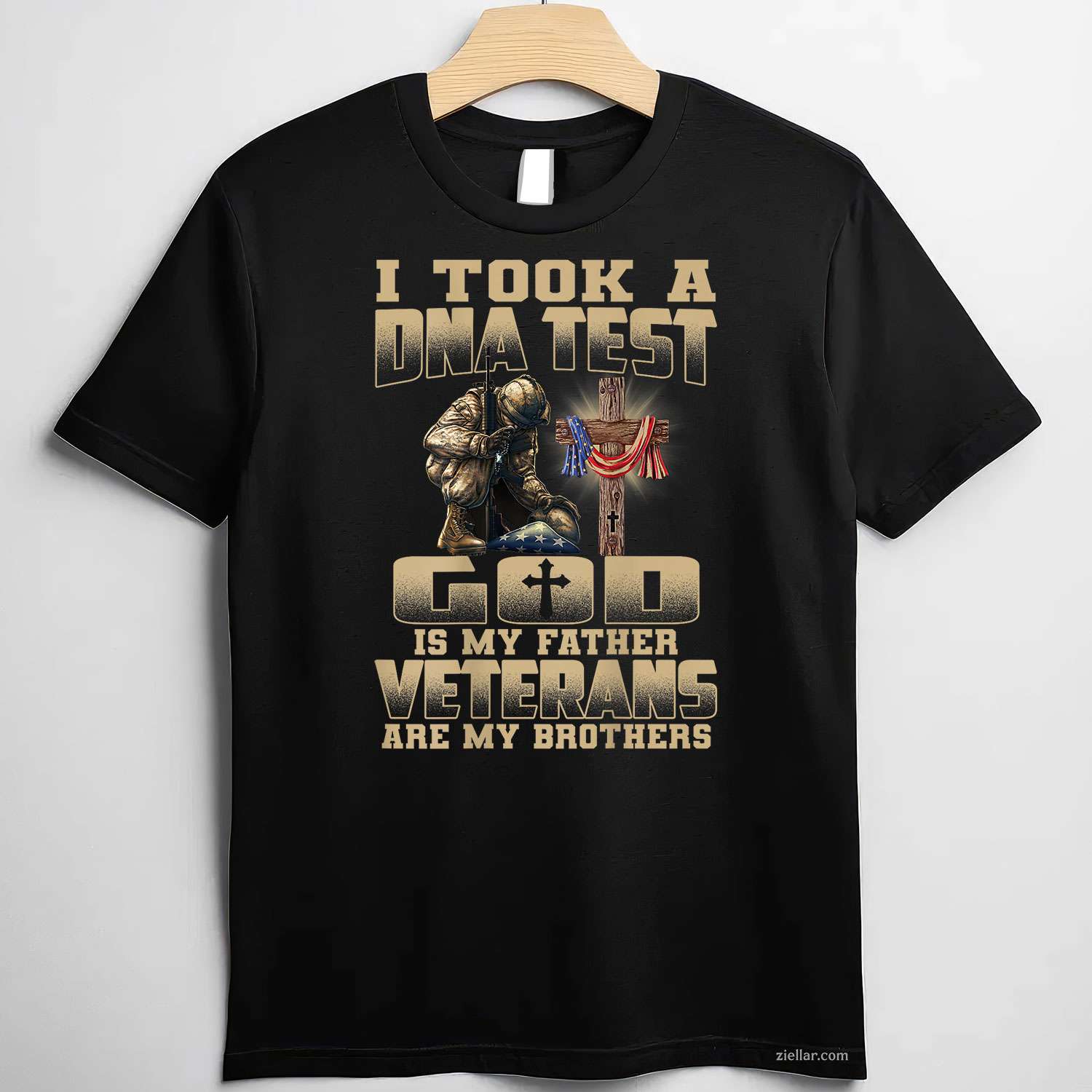 I Took A Dna Test, God Is My Father, Veterans Are My Brothers T-Shirt And Tee For Adults