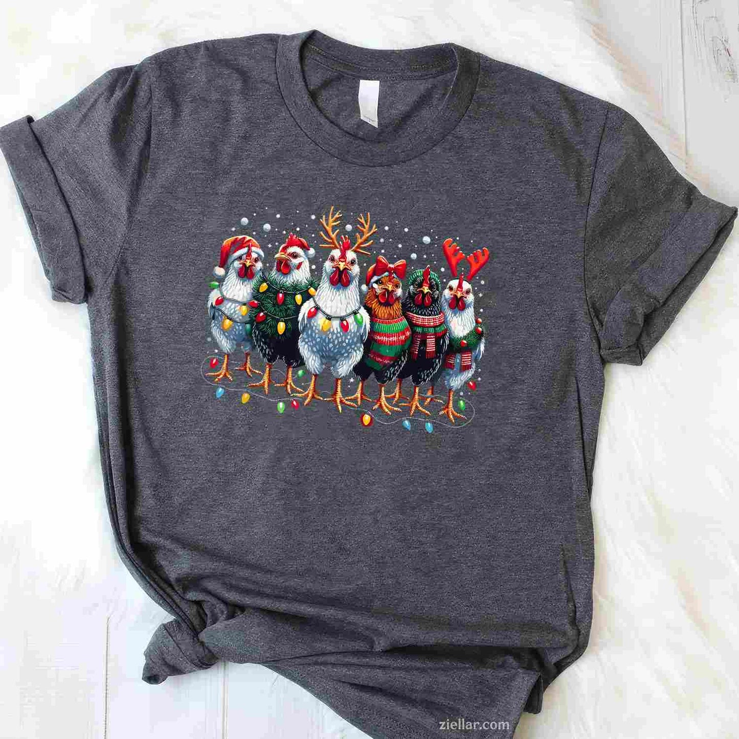 I Want A Squirrel For Christmas Three Santa Rodents In Socks T-Shirt, A Funny Squirrel For Christmas Tee