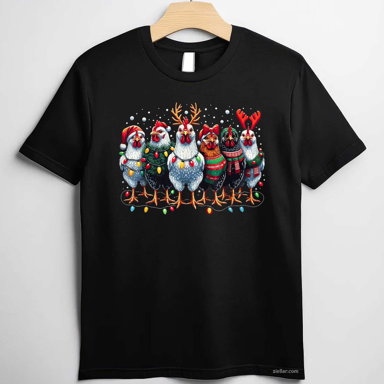 I Want A Squirrel For Christmas Three Santa Rodents In Socks T-Shirt, A Funny Squirrel For Christmas Tee