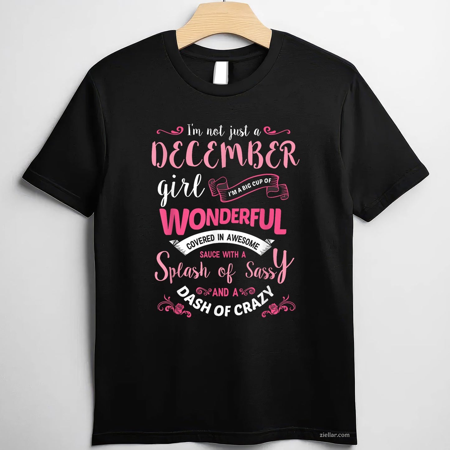 I’m Not Just a December Girl Tee and T-Shirt, Funny Birthday Gift T-Shirt for Women Adults
