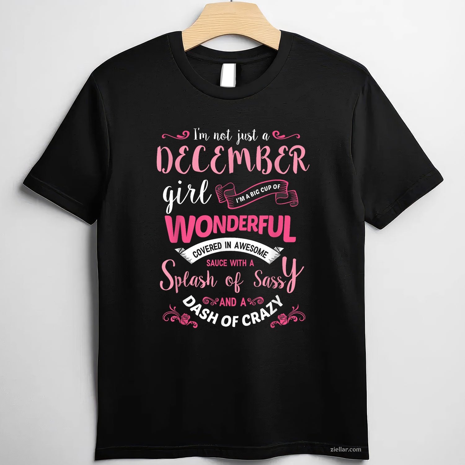 I’m Not Just a December Girl Tee and T-Shirt, Funny Birthday Gift T-Shirt for Women Adults
