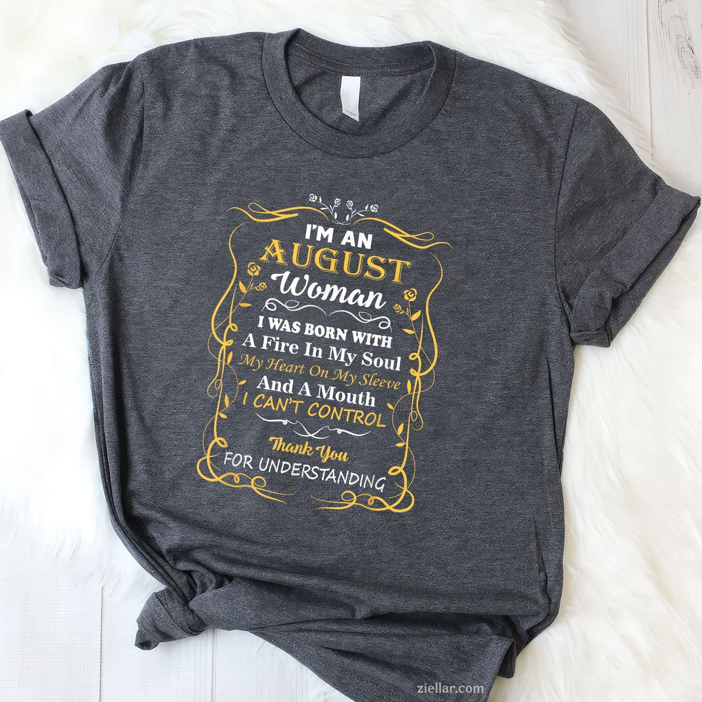 I’m an August Woman Tee and T-Shirt, Funny Diva Birthday T-Shirt Gift for Women Adults