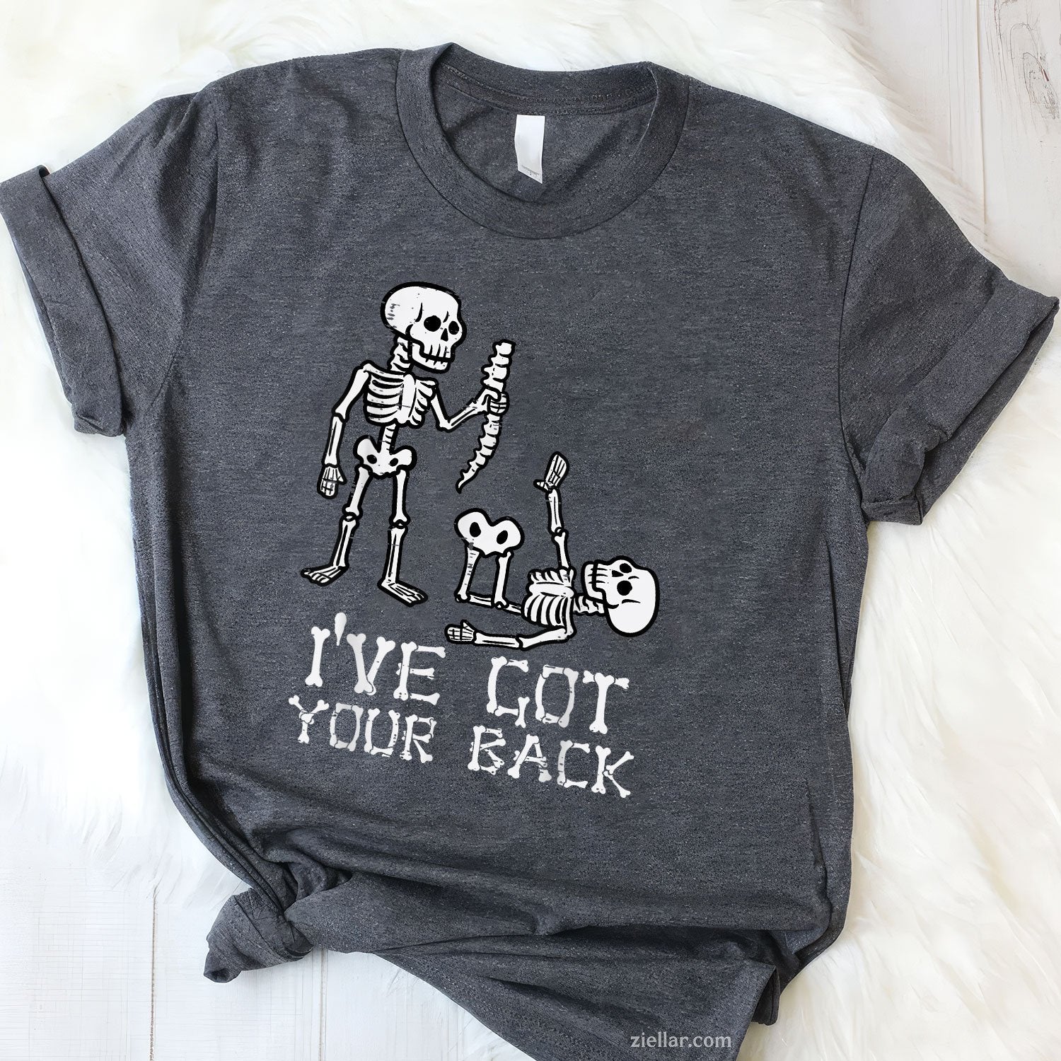 I’ve Got Your Back Tee and T-Shirt, Halloween Skeleton Costume T-Shirt Gift for Adults