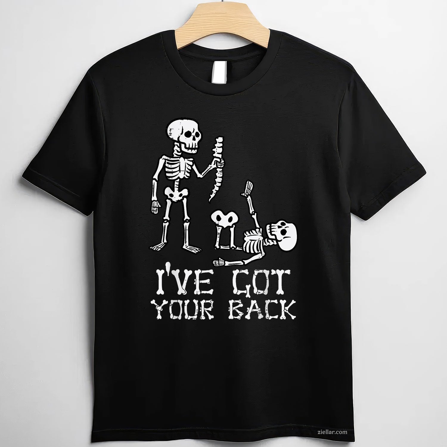 I’ve Got Your Back Tee and T-Shirt, Halloween Skeleton Costume T-Shirt Gift for Adults