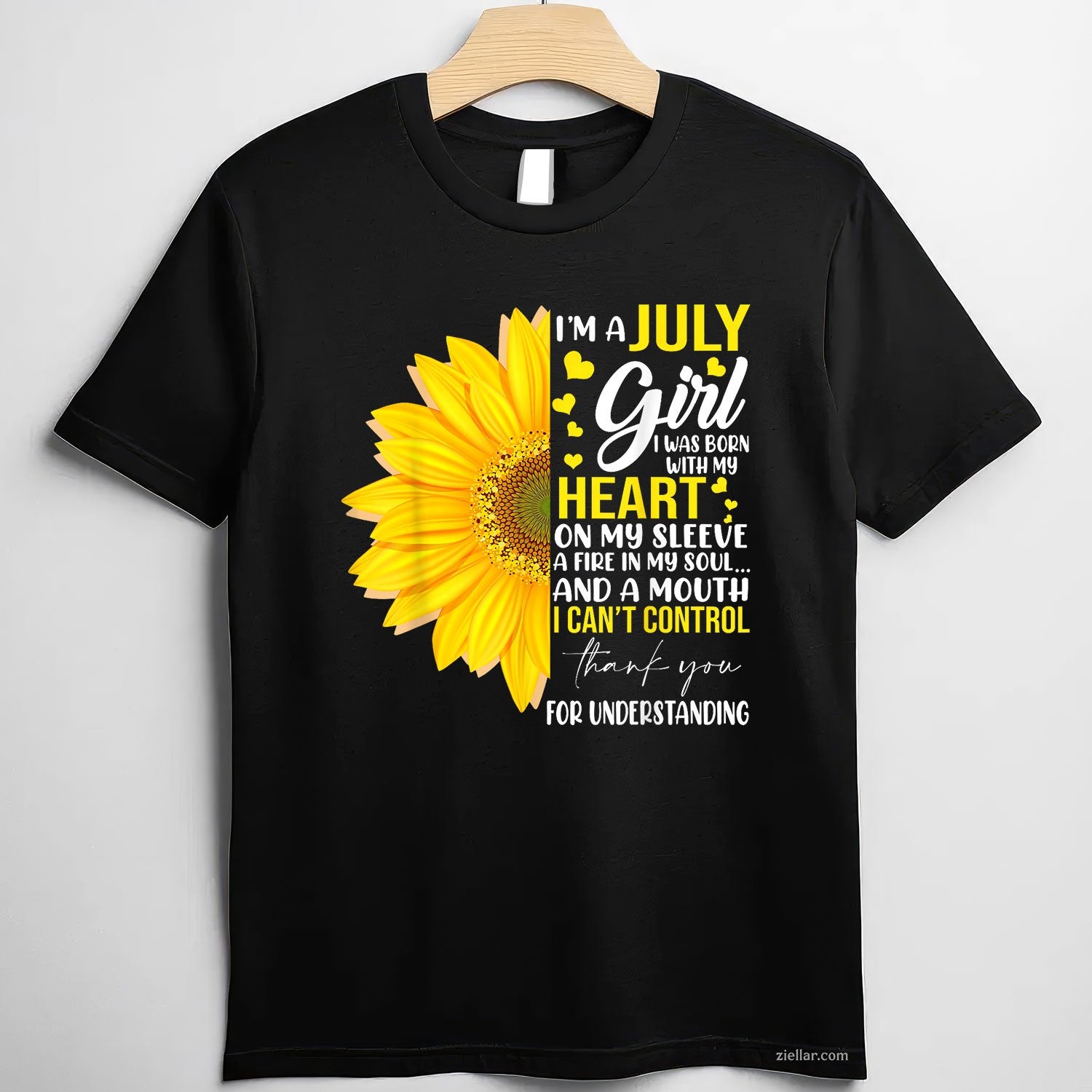 Im July Girl Sunflower Matching Born