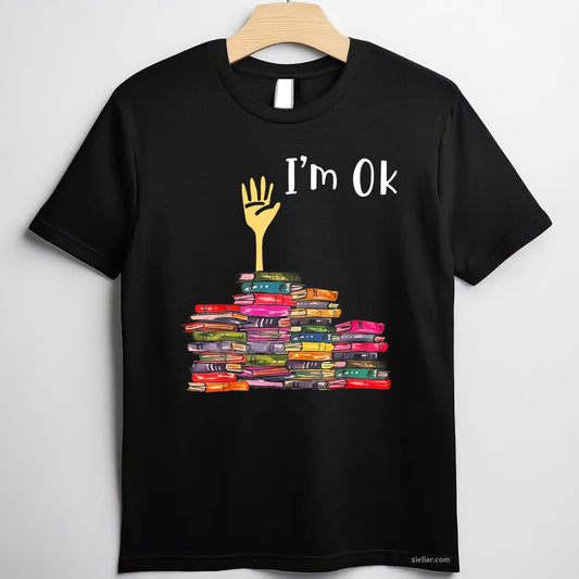I'm Ok Books Funny Boooks Lover T-Shirt