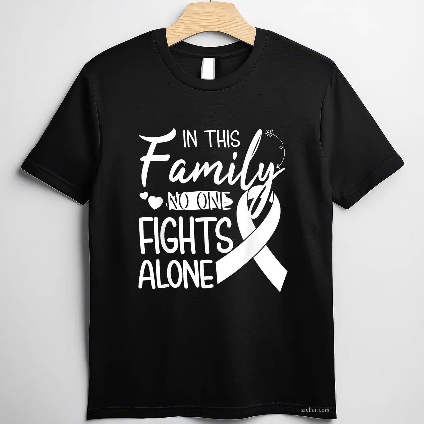 In this family no one fights alone Lung Cancer tshirt T-Shirt