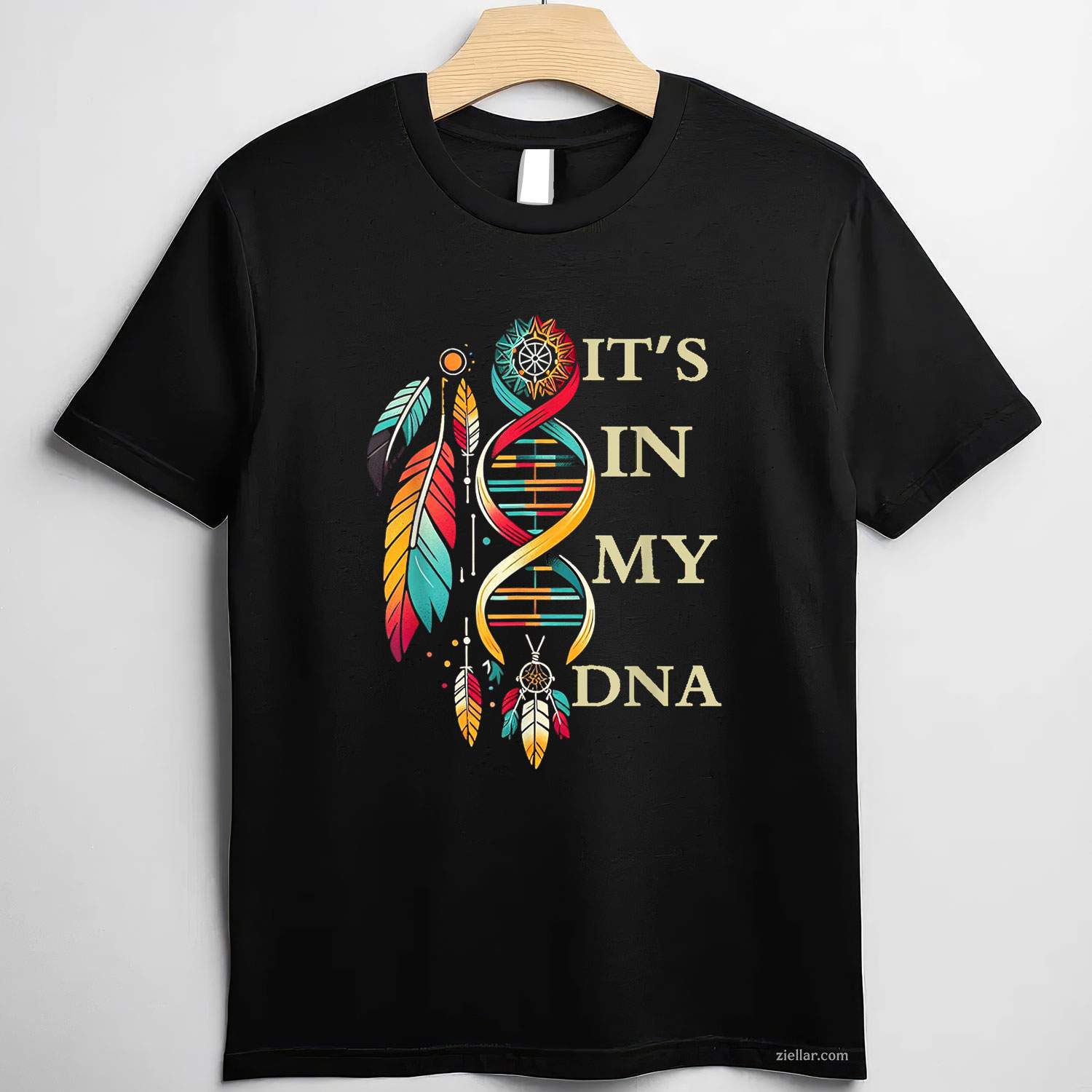 It'S In My Dna, A Proud Indigenous Native American Indian Day Pride T-Shirt And Tee